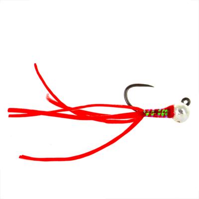 Jig Worm Red Silver