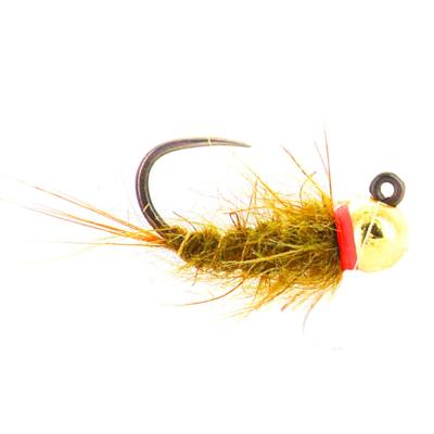 Jig Olive Red Neck Barbless